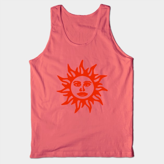 Orange Sunshine Blotter Art Tank Top by BlotterArt